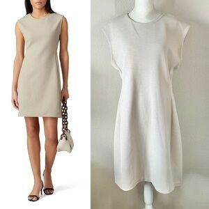 CLUB MONACO Sleeveless Dress Textured Sheath Minimalist Career Preppy Work 12
